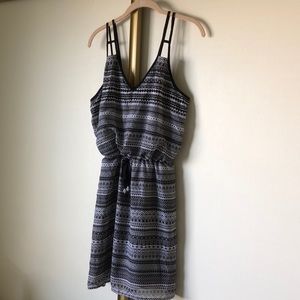 Boutique Black and White Mini Dress